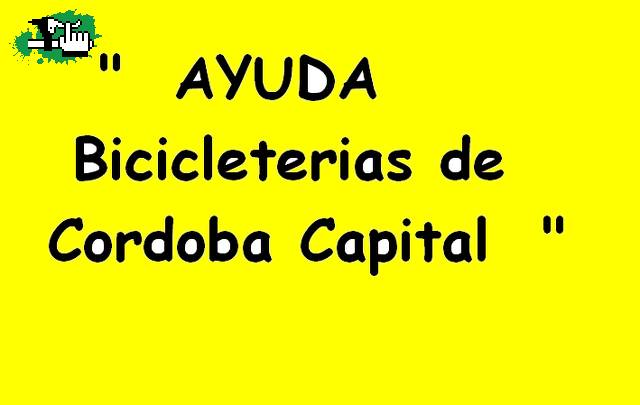AYUDA BICICLETERIAS DE CBA. CPTAL.