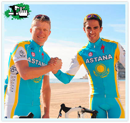 El Equipo Astana para el Tour, lleno de lealtad hacia Contador 
