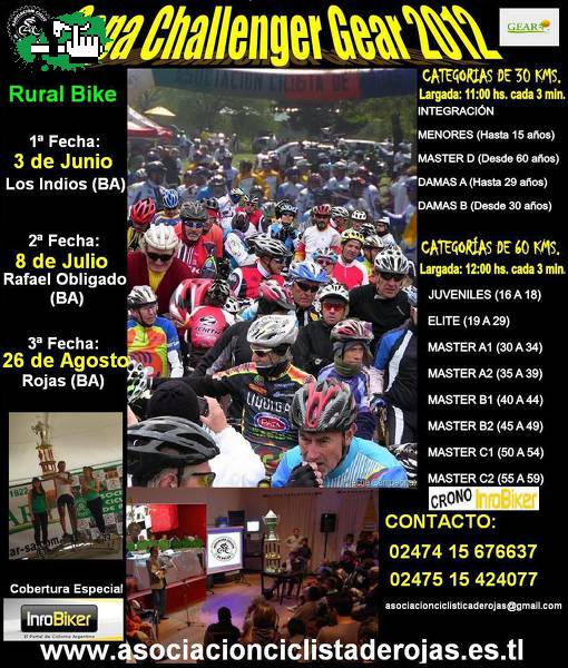 1ª Fecha Copa Challenger Gear - Rural Bike