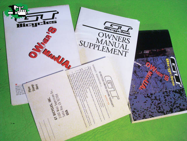 Manuales de usuario GT 1995