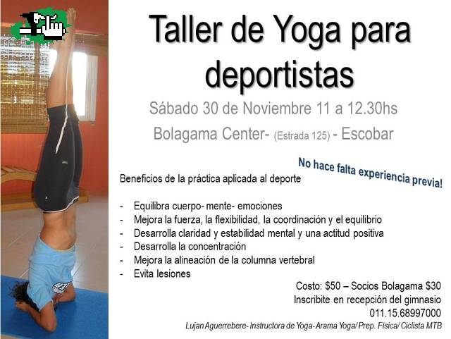 1 Taller de Yoga para Deportistas