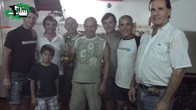 compartiendo un asado con el olimpia de plata en ciclismo Catriel Soto en Coln, Entre Ros, Argentina