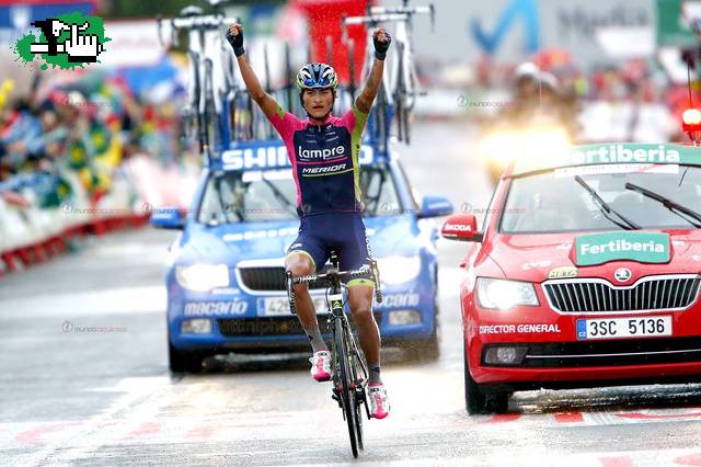 Vuelta a Espaa 2014...Etapa 9...Gana Winner Anacona.(Col)... Lder: Nairo Quintana