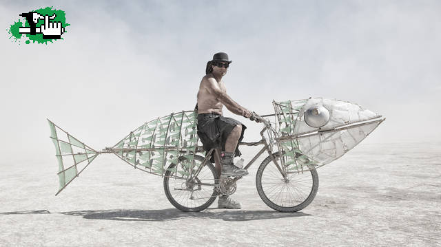 Bicicletas de Burning Man en Nevada