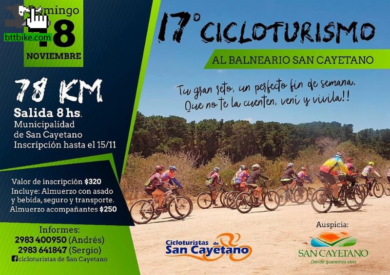 17 cicloturismo al balneario San Cayetano