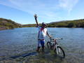 foto de koiron bike en lago fontana chubut