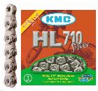 Cadena Kmc Hl710 Silver / Medio Eslabón / Freestyle Bmx